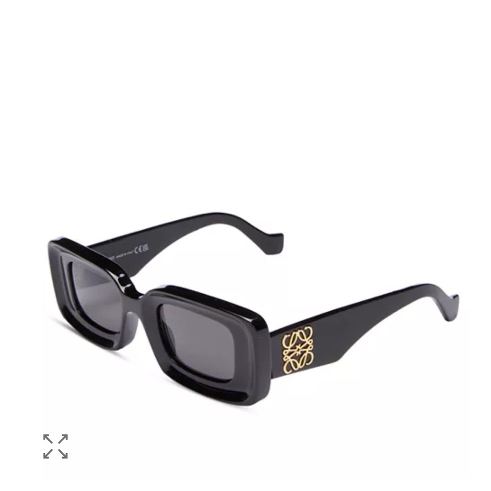 Loewe
Chunky Anagram Rectangular Sunglasses, 46mm